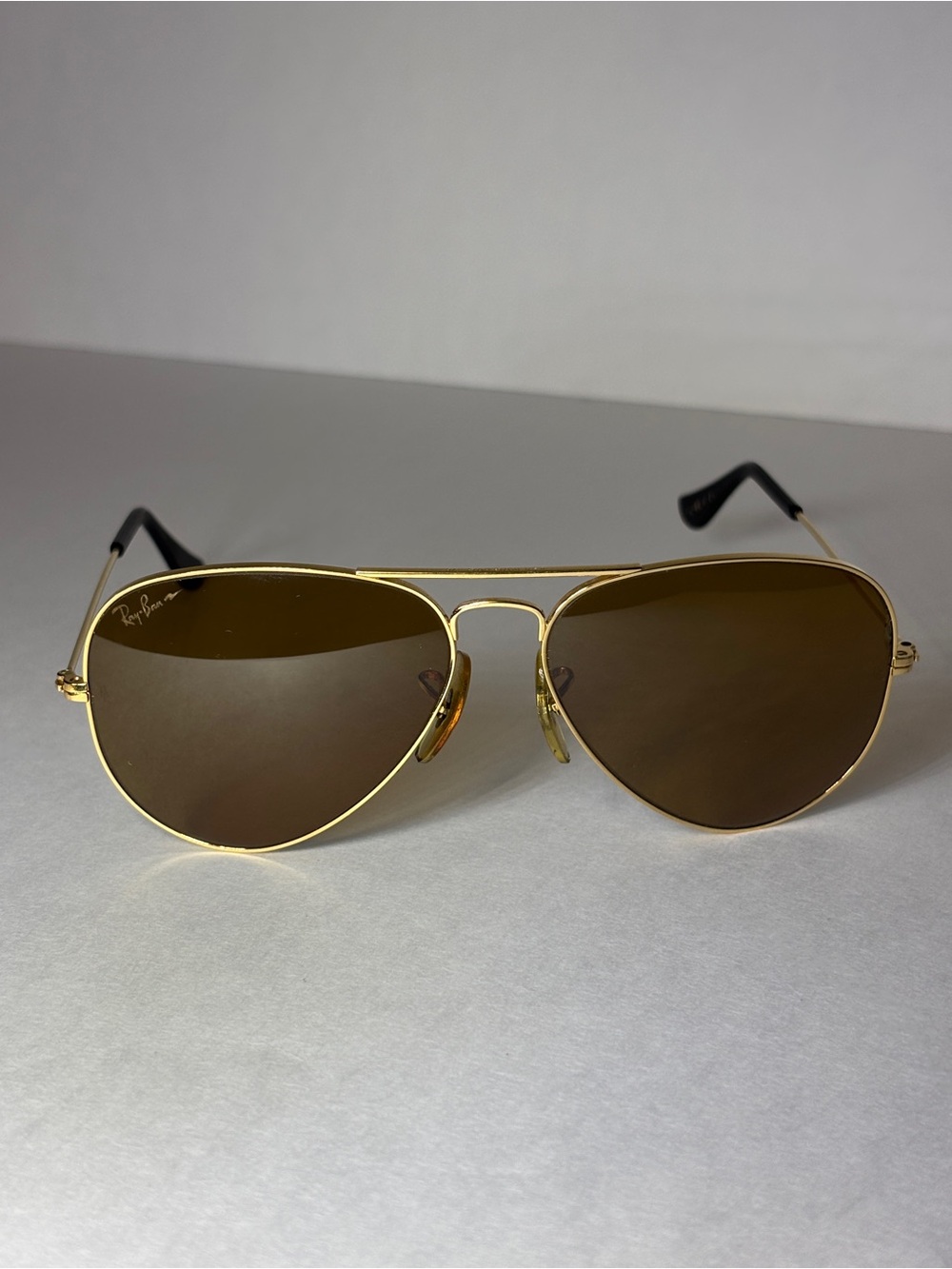 Vintage B&L Ray Ban W1661 Gold Aviator Sunglasses Chromax Driving Series USA